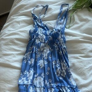 Blue floral dress